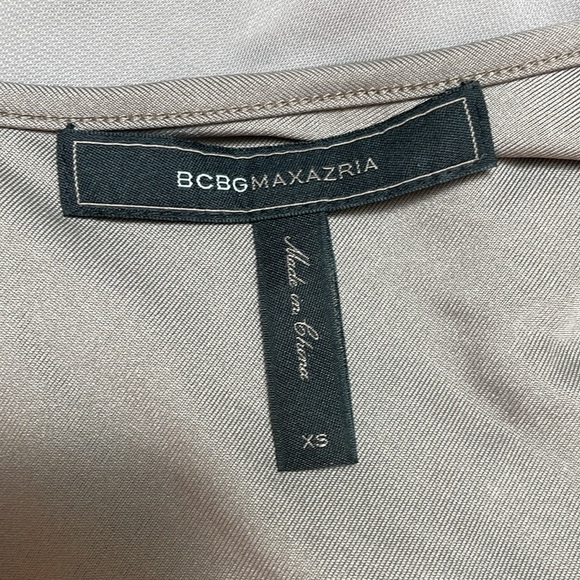 BCBGMAX AZRIA FLAVIA COWL TAUPE DRESS XS - Picture 5 of 6